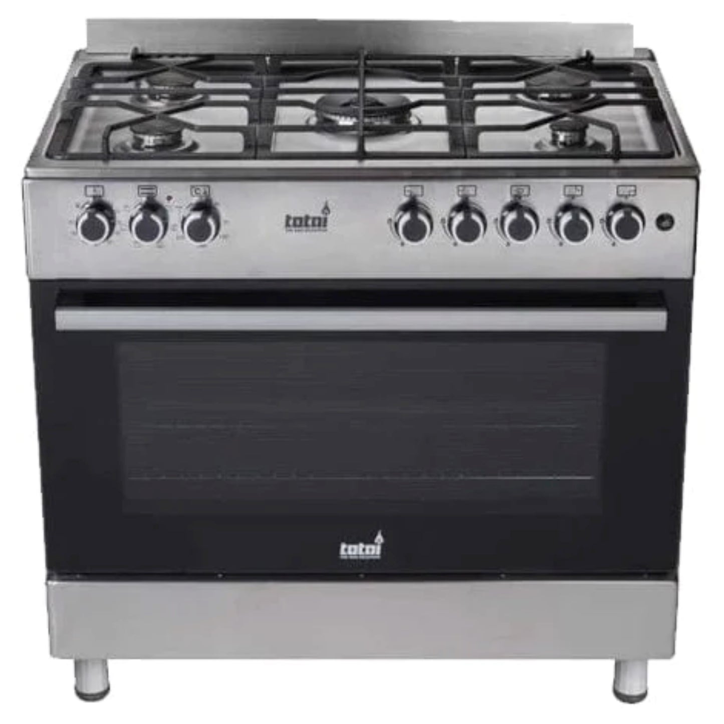 Totai 90cm 5 Burner Full Gas Cooker - 03/T800 - Stainless Steel