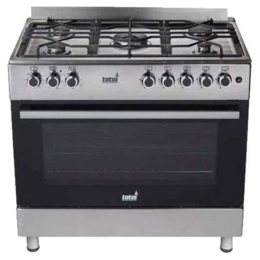 Totai 90cm 5 Burner Full Gas Cooker - 03/T800 - Stainless Steel
