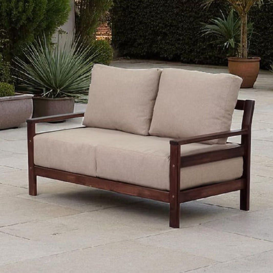 Patio 2 Seater Couch - Oak Biscuit