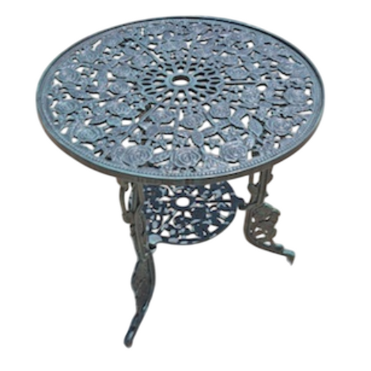 Rose Patio Round Table 62cm - Cast Iron