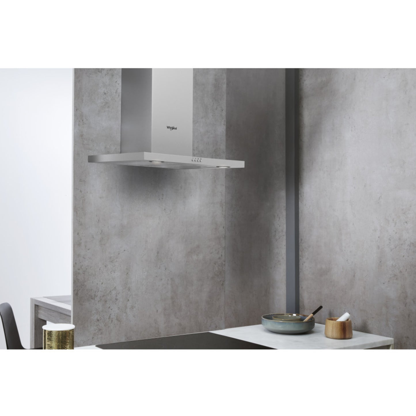 Whirlpool 90cm Chimney Extractor - Stainless Steel - AKR558/3IX