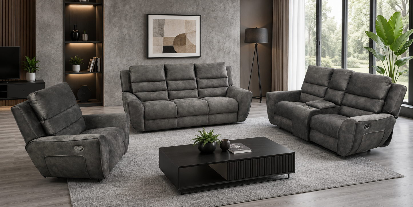 Ambassador 3.2.1 1 Motion Lounge Suite With Console - Fabric