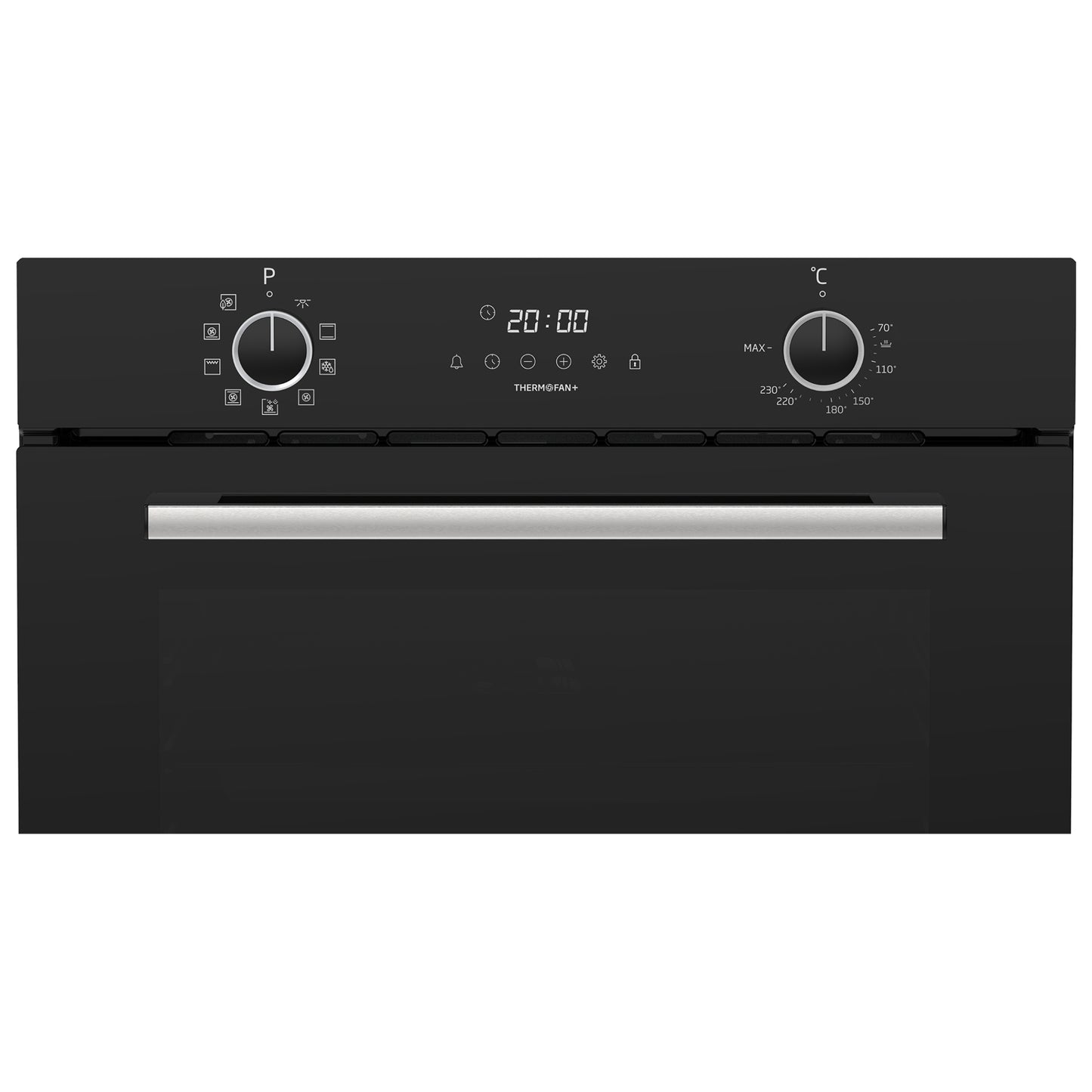 Defy 60cm Slimline Thermofan Eye Level Oven - Black - DBO689
