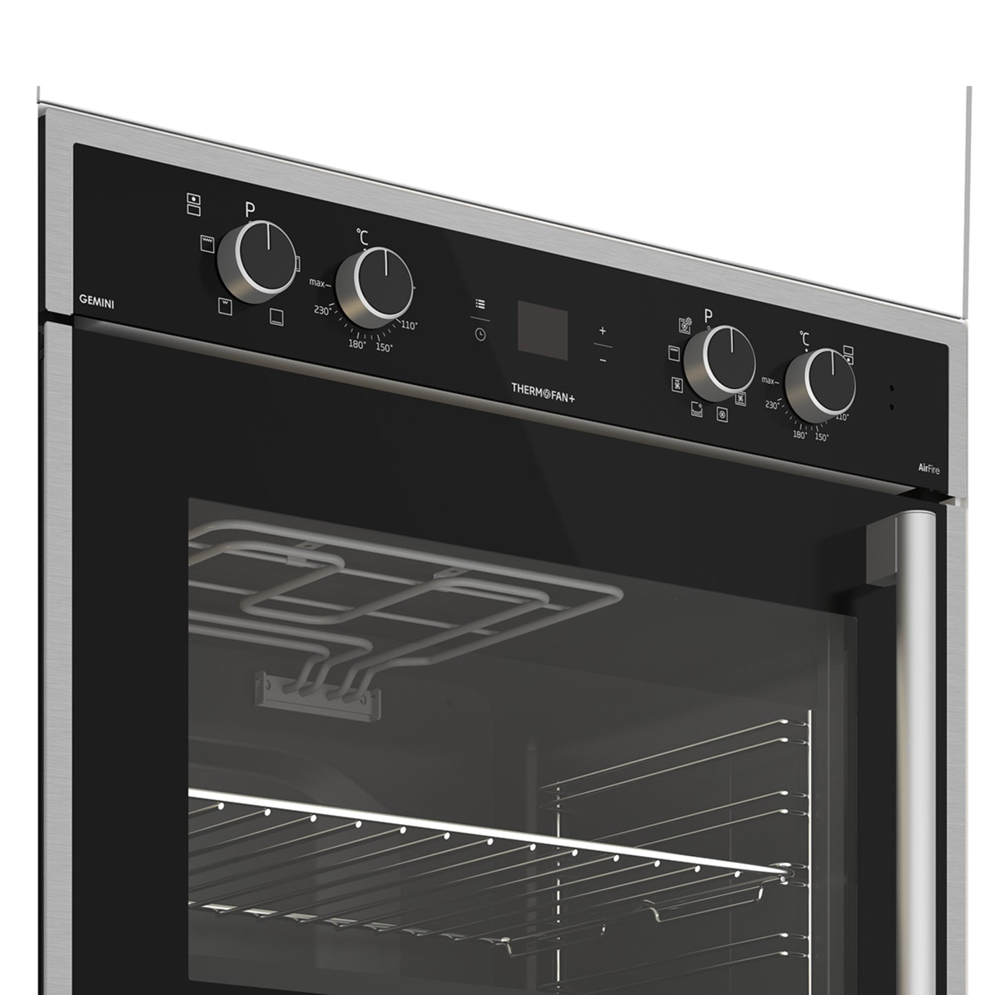 Defy Gemini Gourmet Chef Double Oven - DBO767 - Black