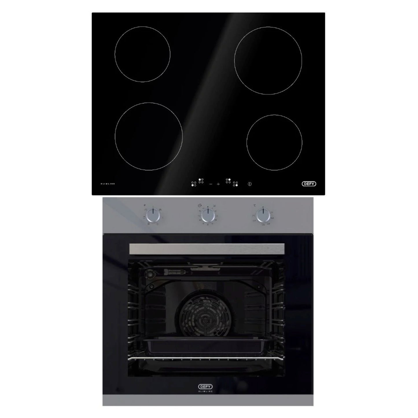 Defy Oven & Hob Combo (DBO486E + DHD406A) - DCB866E - Stainless Steel - Ismails Furnishers