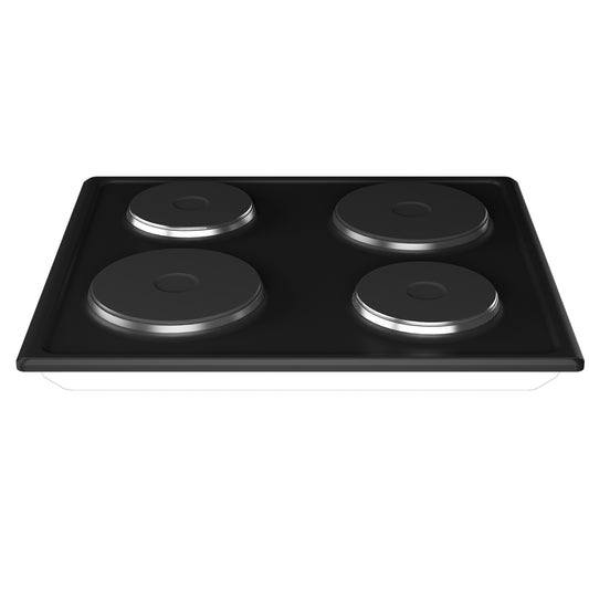 Defy 4 Solid Plate Built-in Hob Black - DHD332
