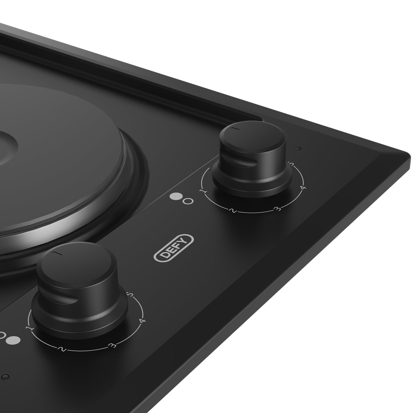 Defy 30cm 2 Solid Plate Built-in Hob Black - DHD400