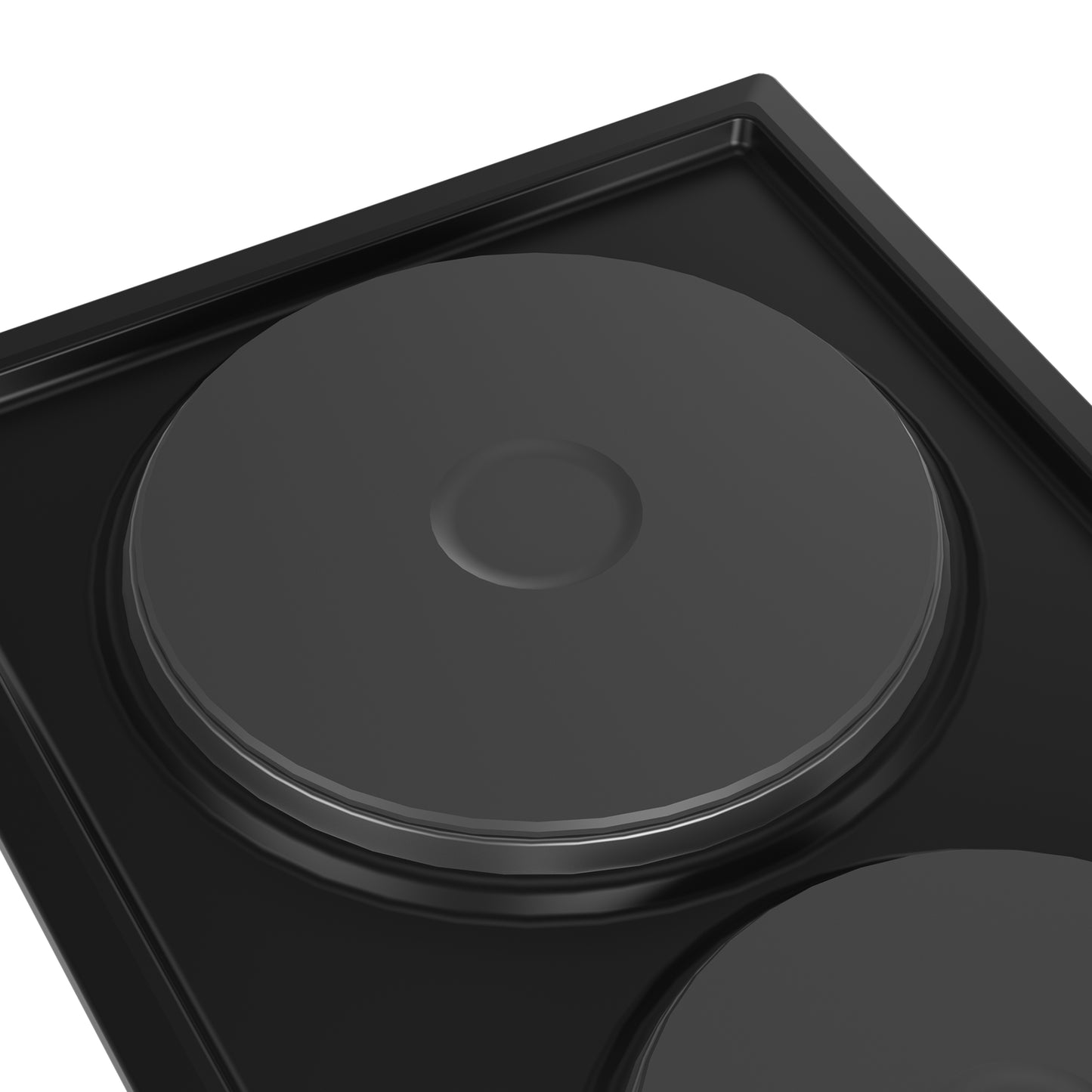 Defy 30cm 2 Solid Plate Built-in Hob Black - DHD400