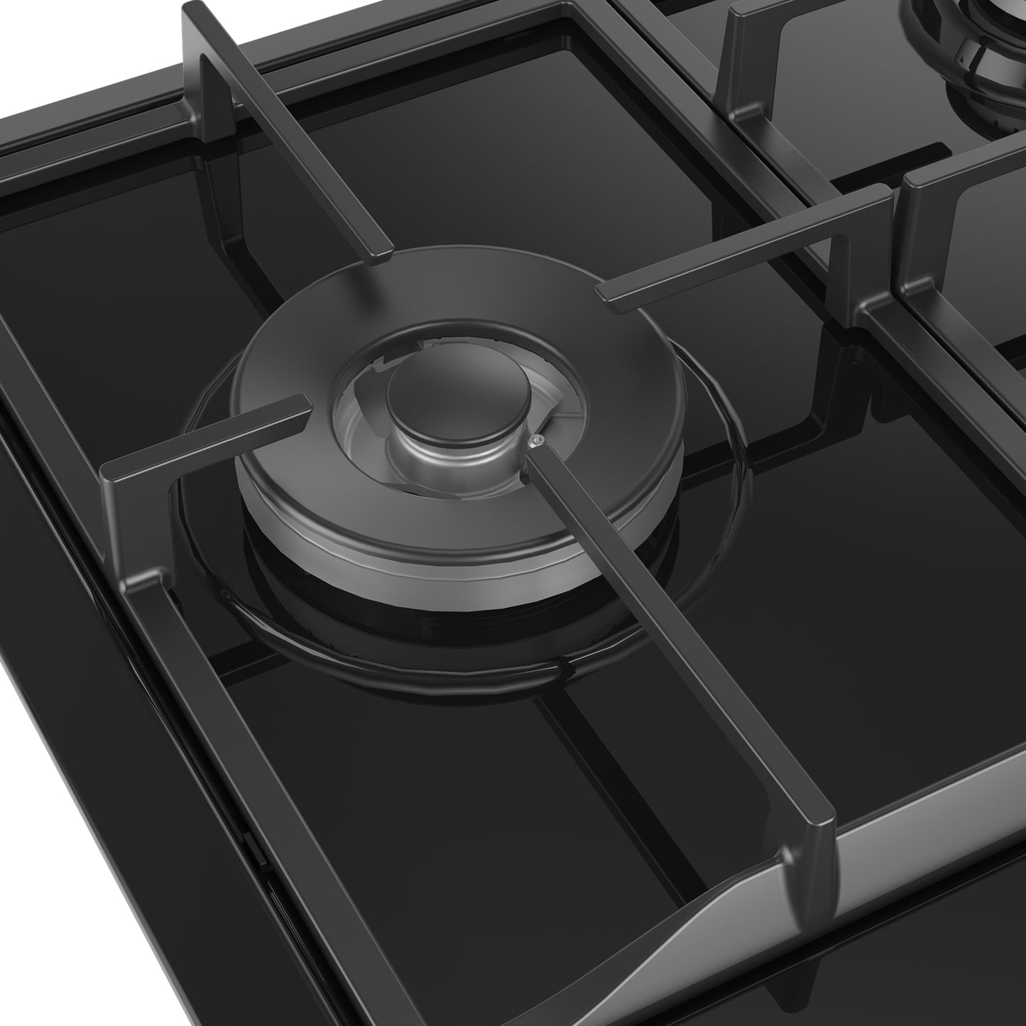 Defy 90cm 5 Burner Built-in Gas Hob with Wok - Black - DHG128