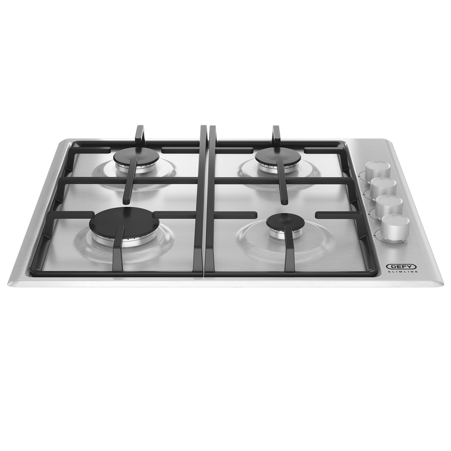 Defy 60cm 4 Burner Built-in Gas Hob Stainless Steel - DHG133