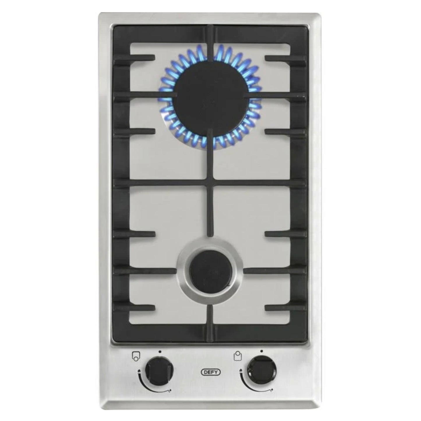 Defy 2 Burner Built-in Gas Hob - DHG134 - Stainless Steel - Ismails Furnishers