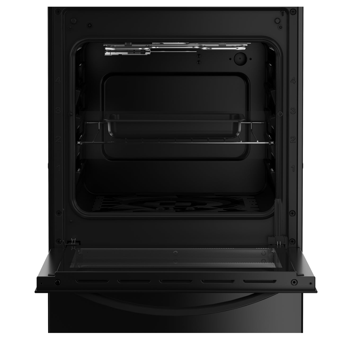 Defy Compact 3 Plate Freestanding Stove - DSS553 - Black