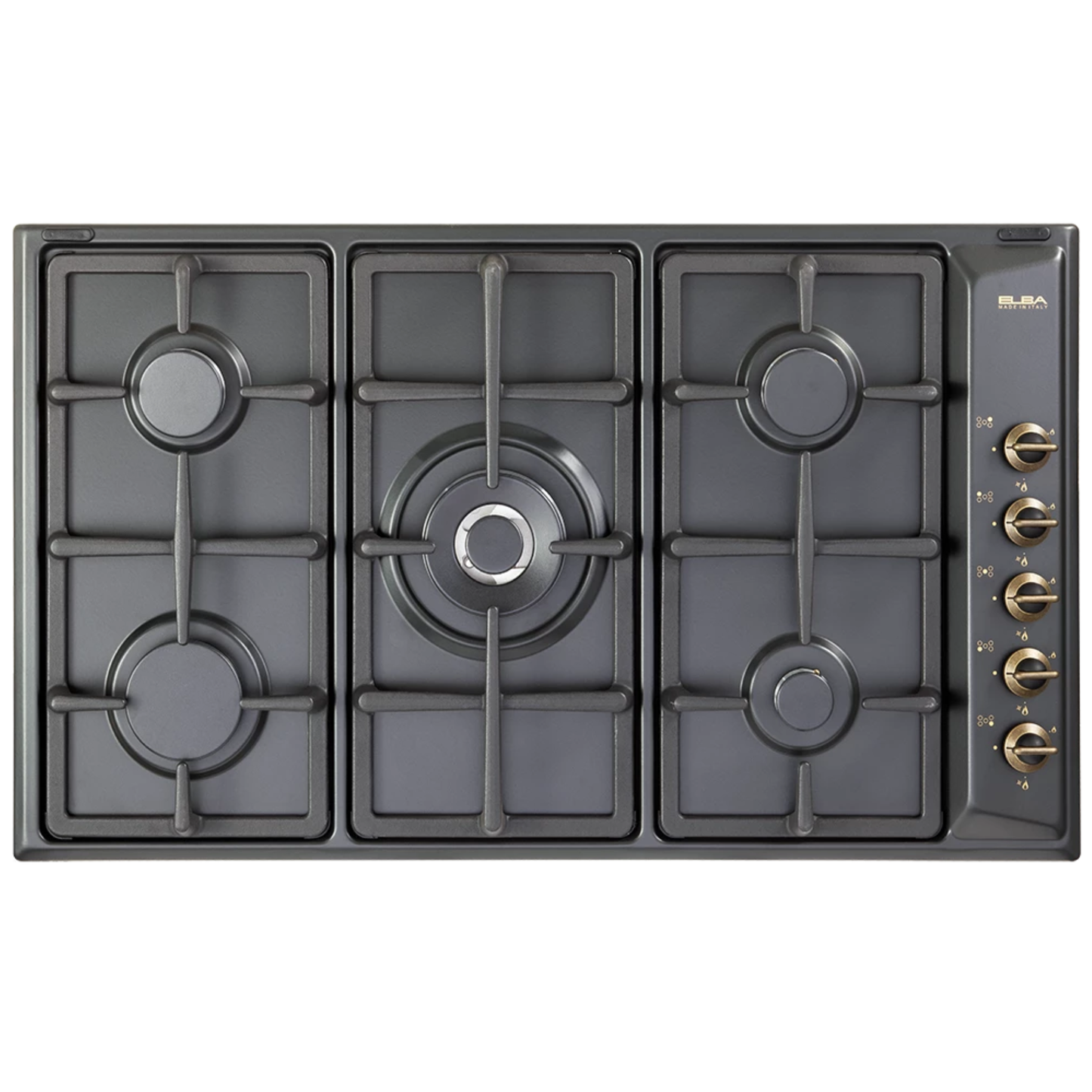 Elba Elio 90cm 5 Burner Gas Hob - Antracite - 02/EN95-545AND