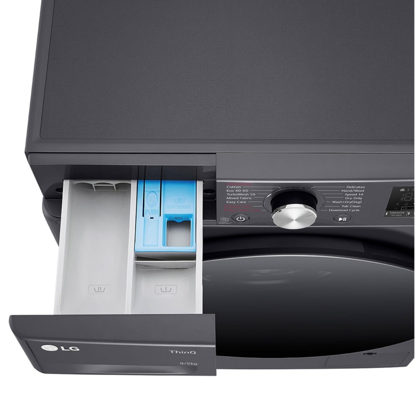 LG 9kg Washer / 5kg Dryer Combo - Middle Black - F2V5FRPYJ