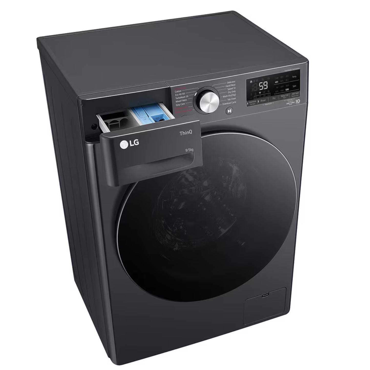 LG 9kg Washer / 5kg Dryer Combo - Middle Black - F2V5FRPYJ