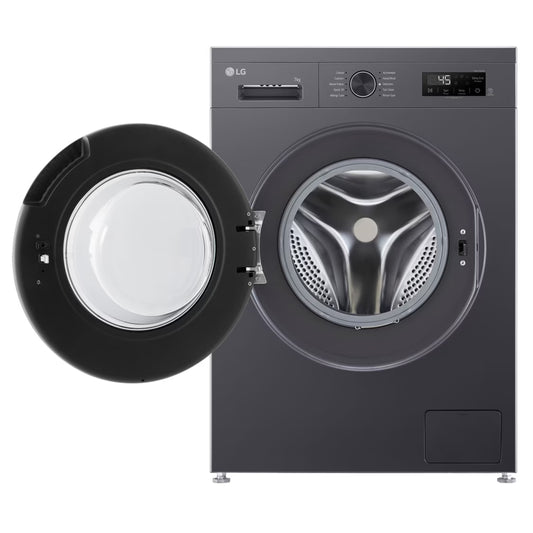 LG 7kg Front Loader Washing Machine - Black - F2Y1HYP6J