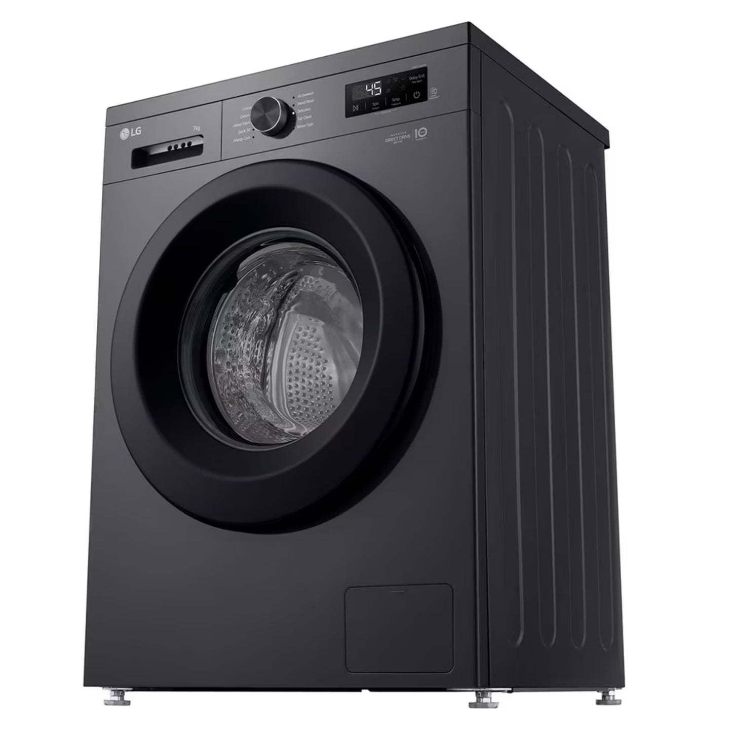 LG 7kg Front Loader Washing Machine - Black - F2Y1HYP6J