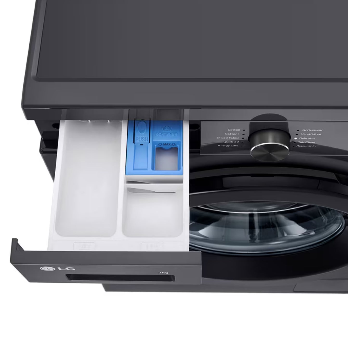 LG 7kg Front Loader Washing Machine - Black - F2Y1HYP6J