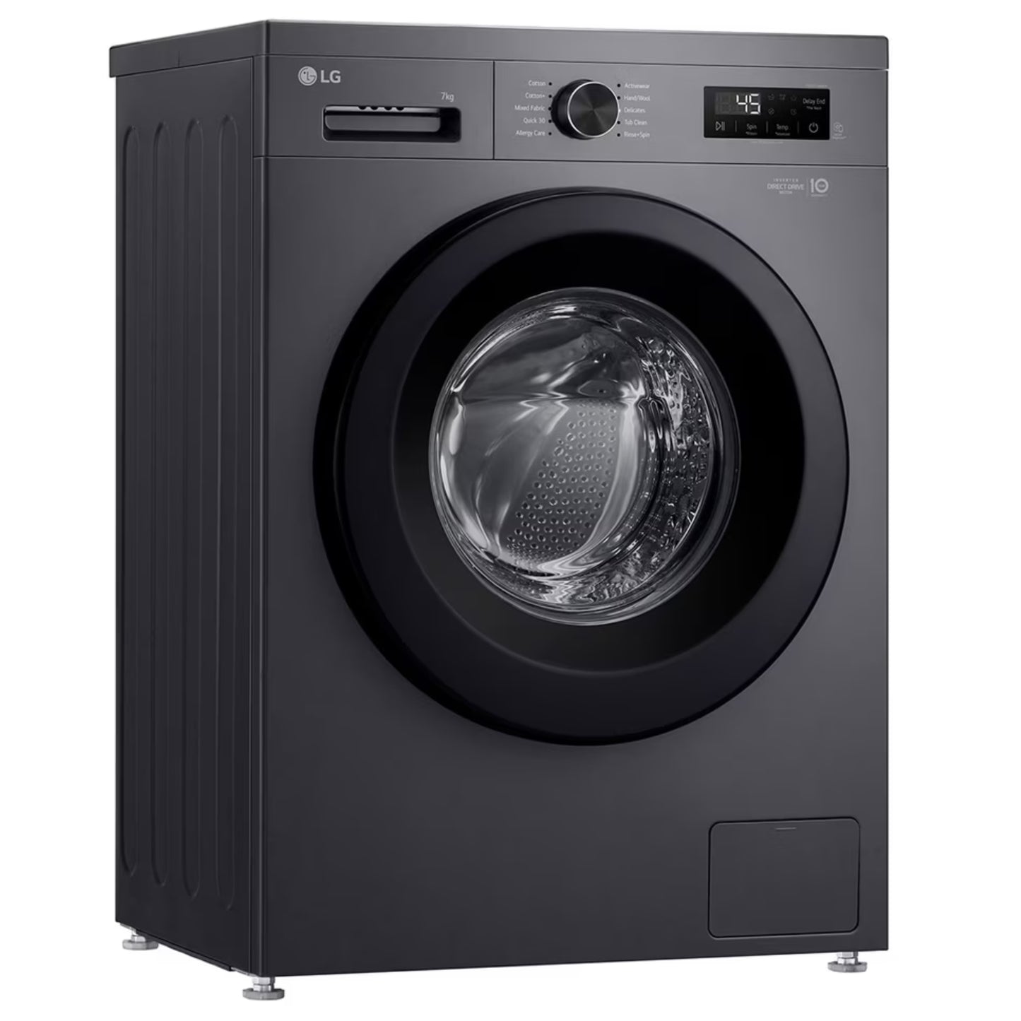 LG 7kg Front Loader Washing Machine - Black - F2Y1HYP6J