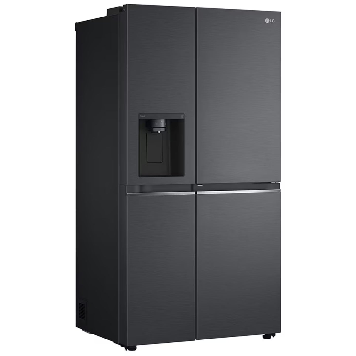 LG 617L Net Side by Side Fridge/Freezer With Water Dispenser Non Plumbed - Black - GC-J257SQ2W