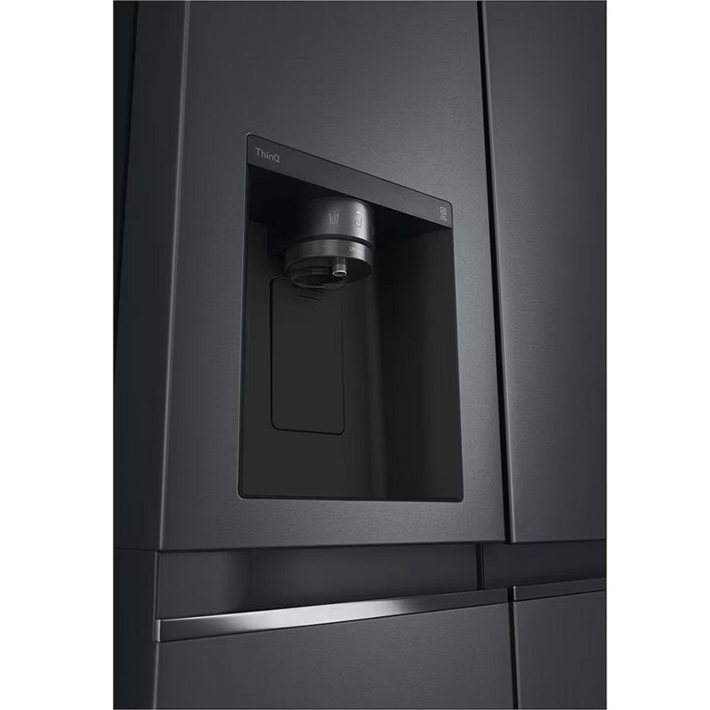 LG 611L Side by Side Fridge/Freezer - GC-L257SQSL - Matte Black