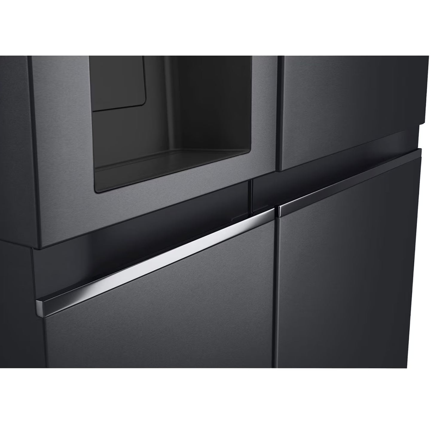 LG 611L Side by Side Fridge/Freezer - GC-L257SQSL - Matte Black