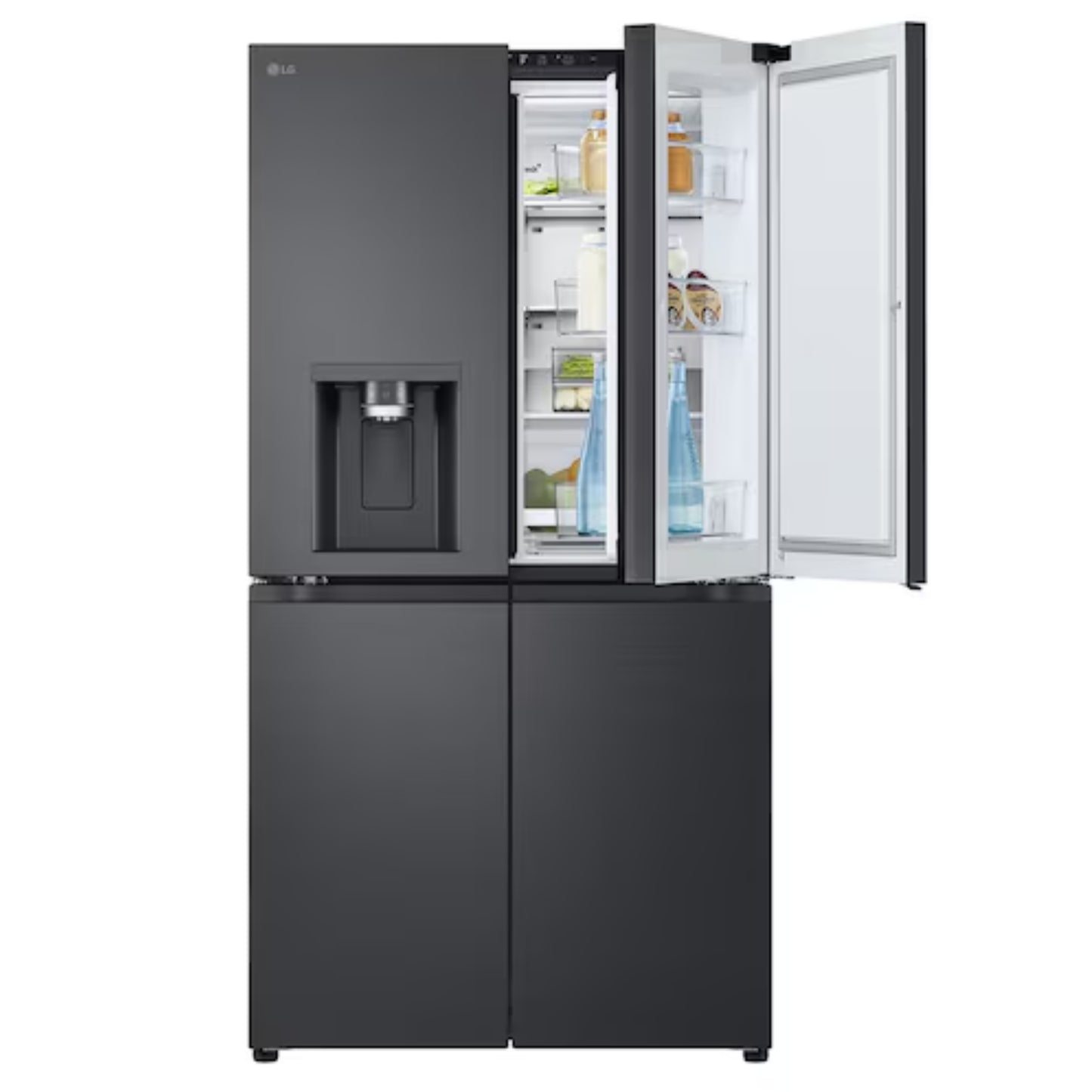 LG 679L Net Side by Side Fridge/Freezer - Black - GC-J24FFCBB