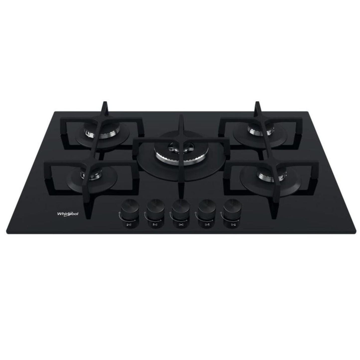 Whirlpool 75cm 5 Burner Gas on Glass Hob - GOA7523NB1