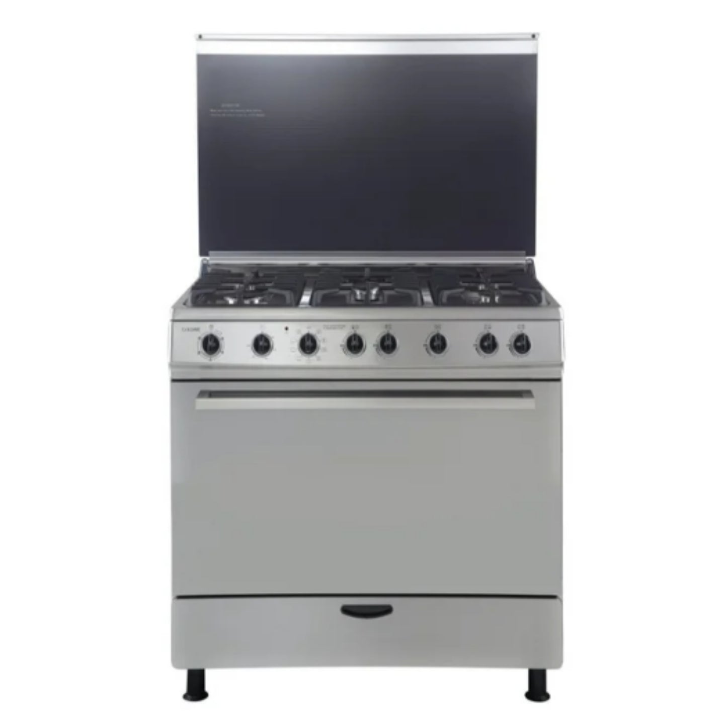 Goldair 90cm 5 Burner Gas Cooker & Electric Oven - Stainless Steel - GGEO900SB