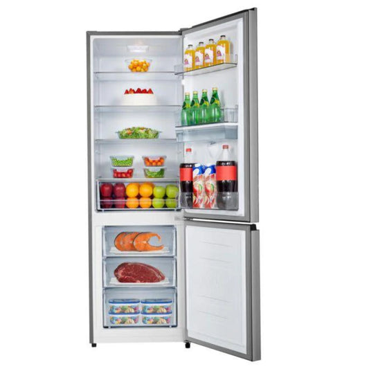 Hisense 347L Combi Fridge/ Freezer With Water Dispenser - Black Glass - H450BMIB-WD