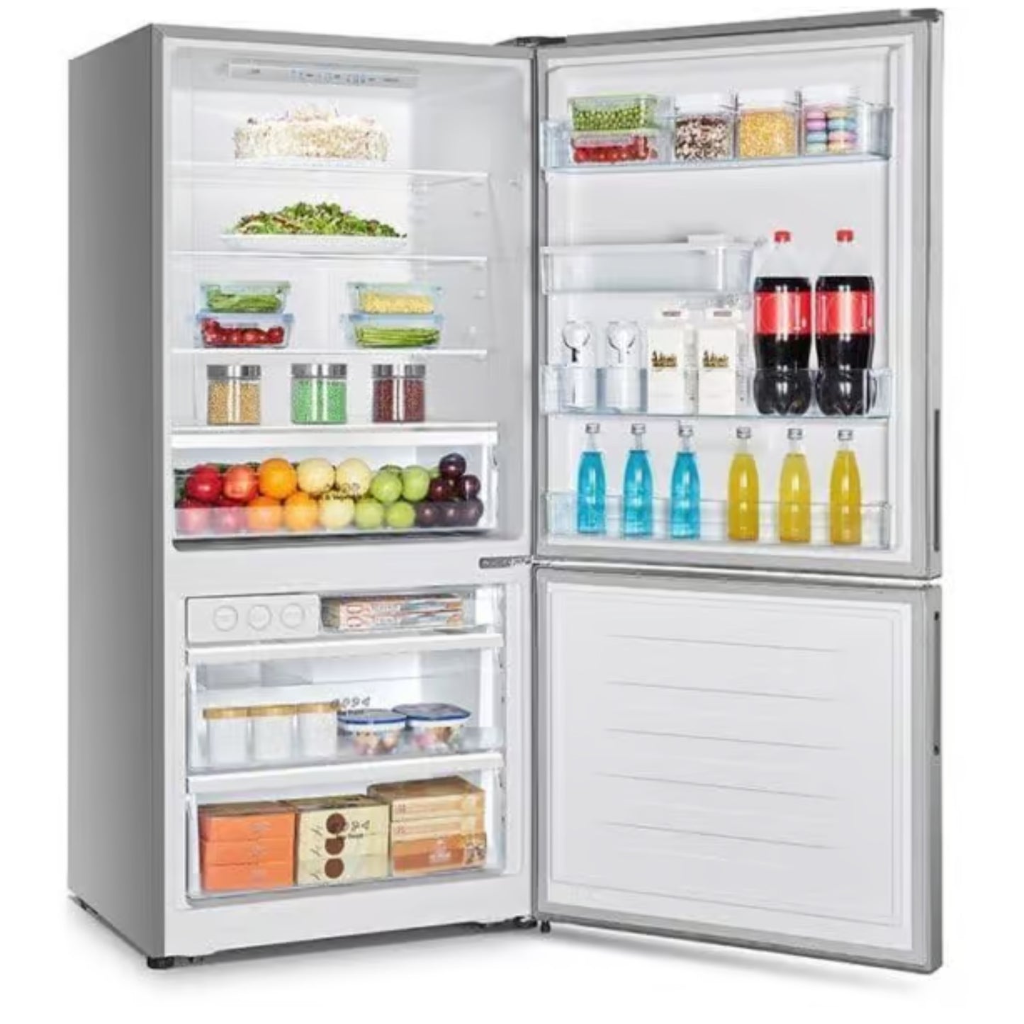 Hisense 463L Combi Fridge/Freezer With Water Dispenser - Metallic - H610BS-WD