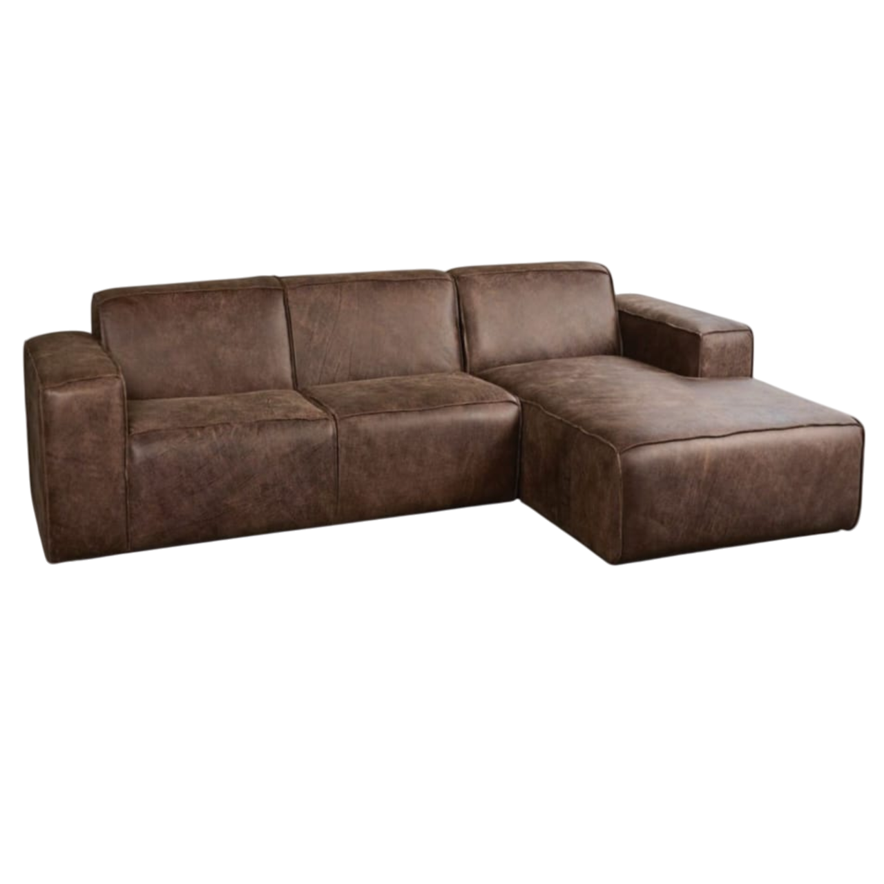 Manhattan Leather Daybed Cutout View - Ismails Furnishers