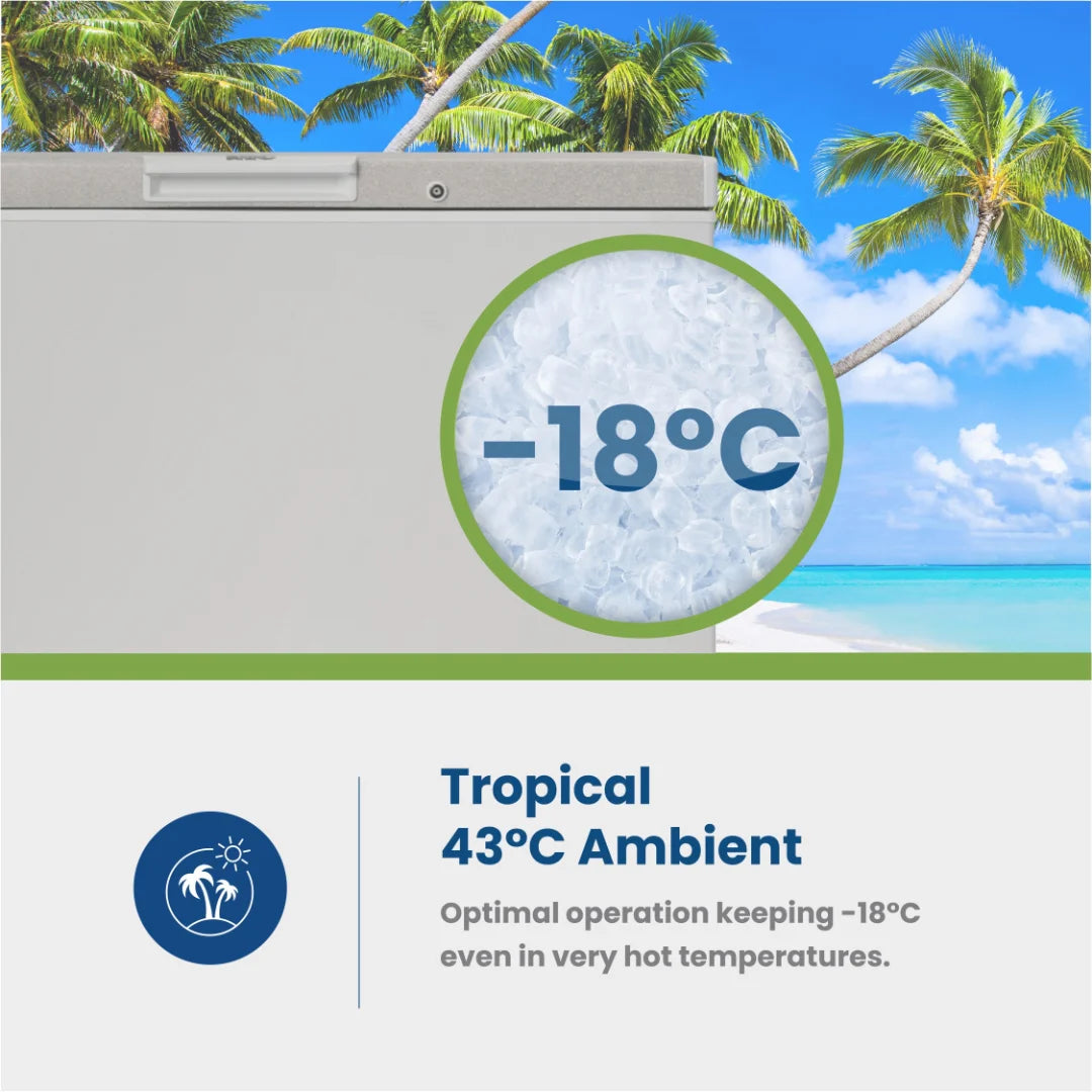 KIC 207Lt Net Chest Freezer - KCG215 WH - White