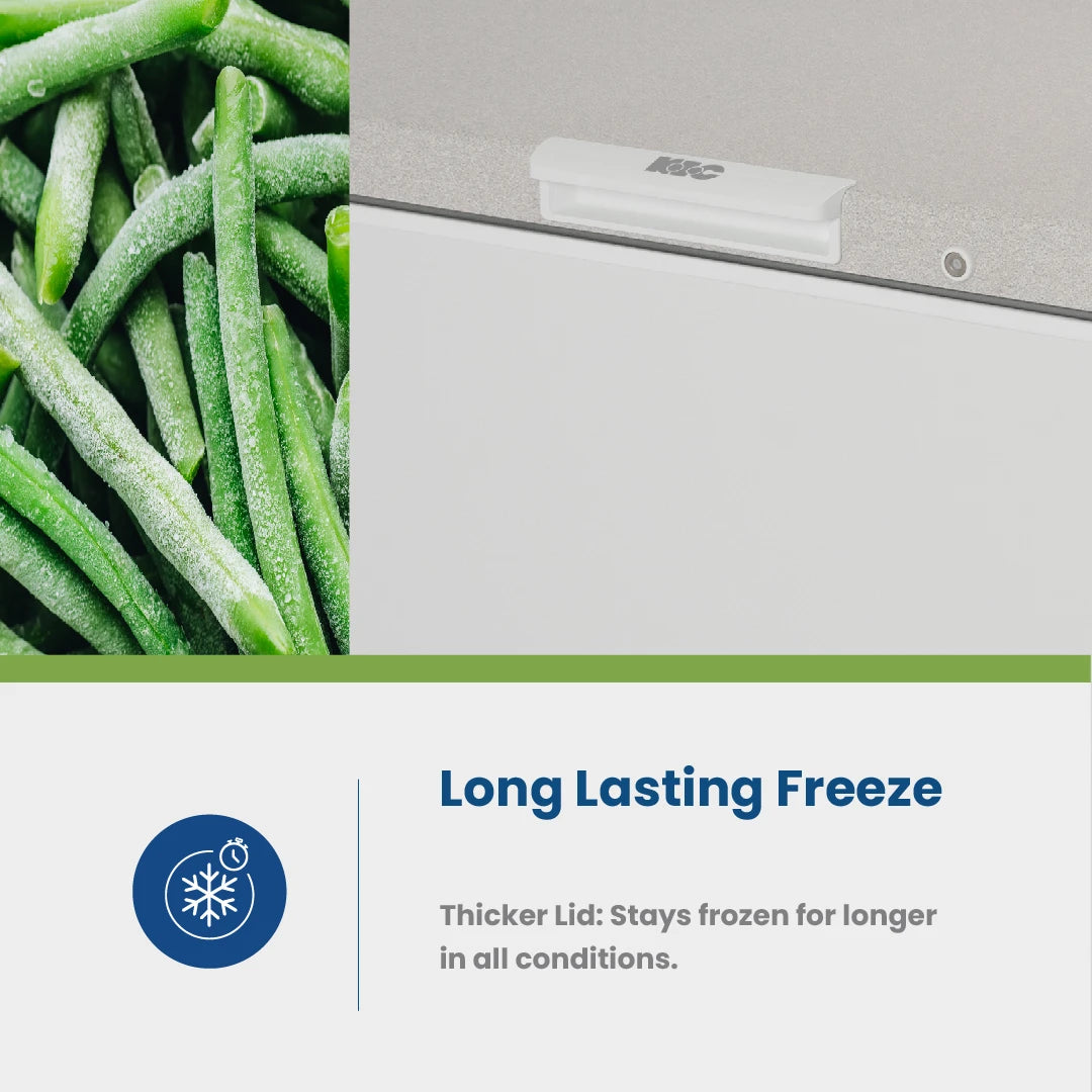 KIC 537L Chest Freezer - White - KCG575WH