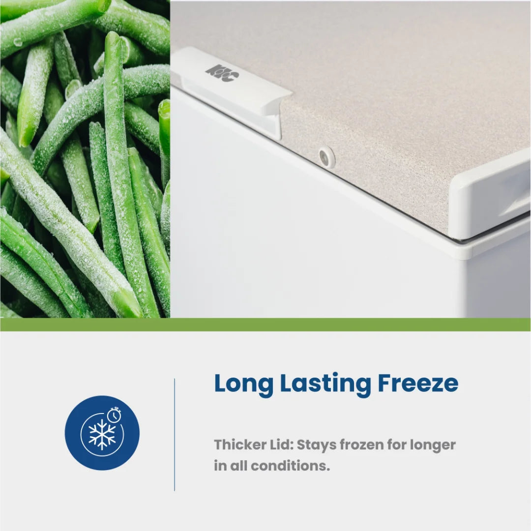 KIC 207Lt Net Chest Freezer - KCG215 WH - White