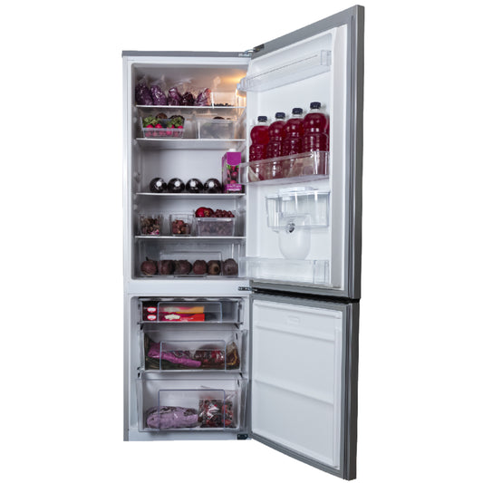 KIC 314L Combi Fridge/Freezer With Water Dispenser - Metallic - KBF635ME WD