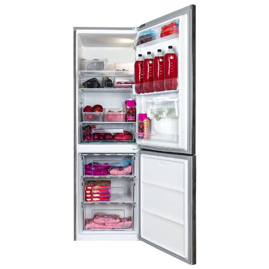 KIC 344L Combi Fridge/Freezer With Water Dispenser - Grey - KBF639GR WD