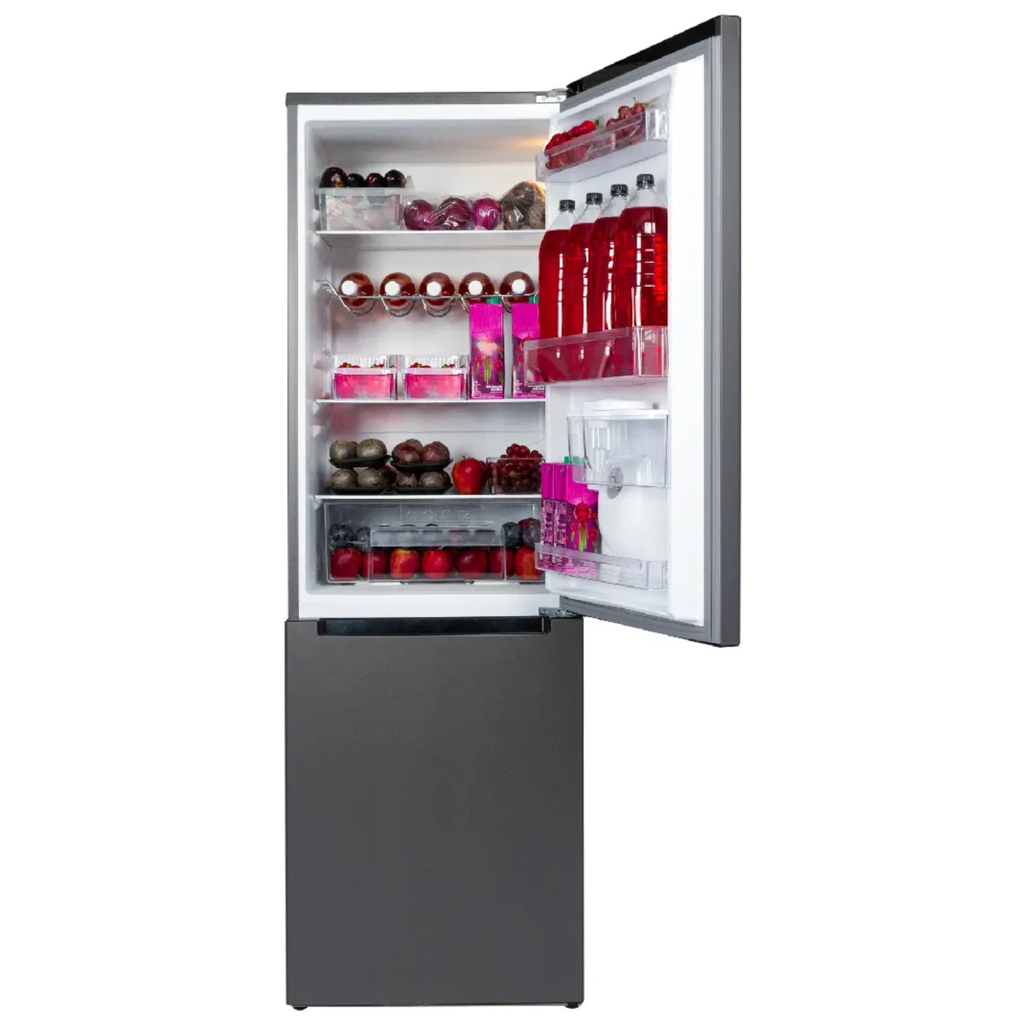 KIC 344L Combi Fridge/Freezer With Water Dispenser - Grey - KBF639GR WD