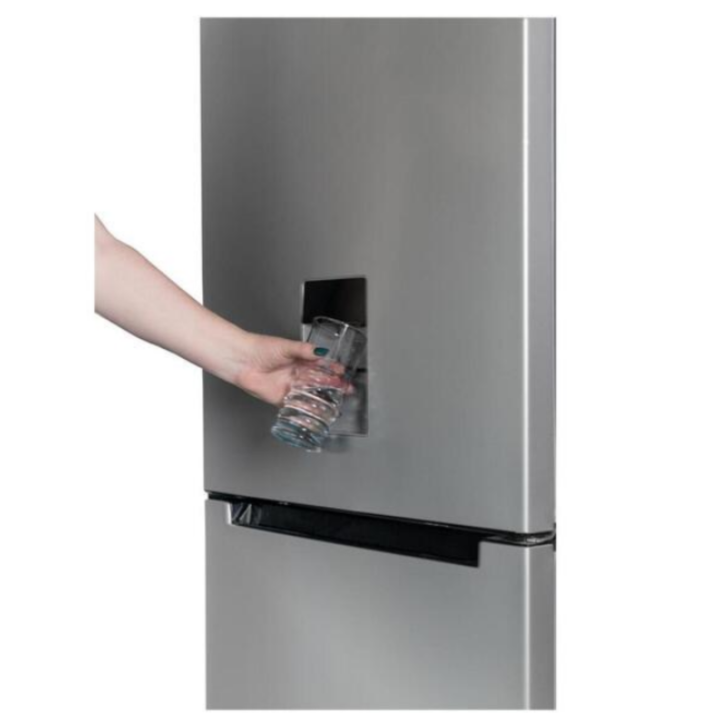 KIC 344L Combi Fridge/Freezer With Water Dispenser - Metallic - KBF639ME WD