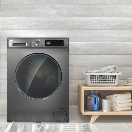 KIC 8kg Front Loader Washing Machine - Grey - KFL812GR