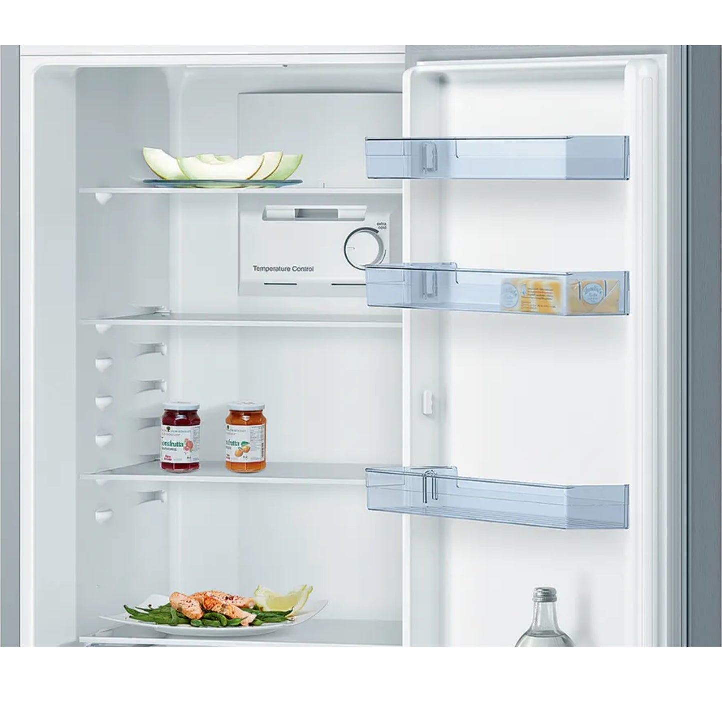 Bosch Serie 2 302l Combi Fridge/Freezer - KGN36NL30Z - Inox Look