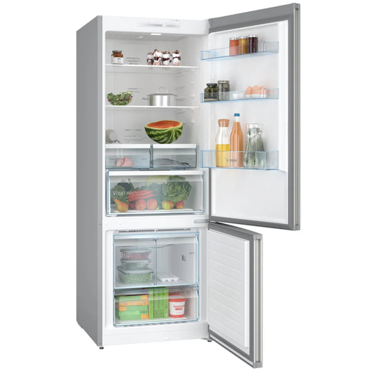 Bosch Serie 4 480L Combi Fridge/Freezer - Stainless Steel - KGN55VI20Z