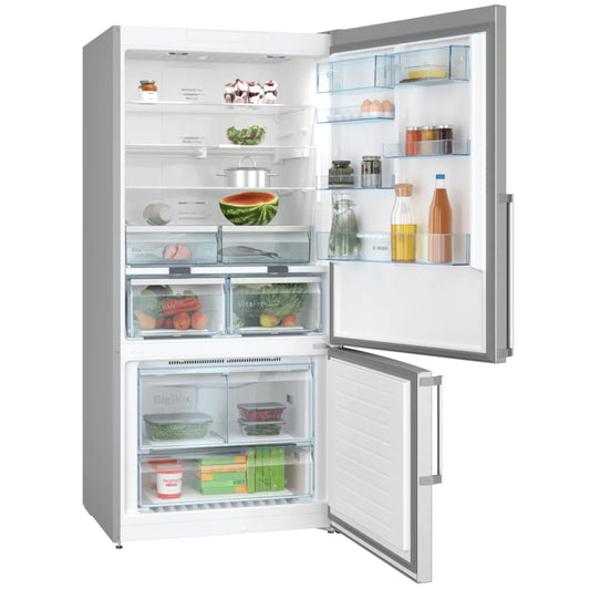 Bosch Serie 4 619l Combi Fridge/Freezer - KGN86CI30Z - Inox Silver