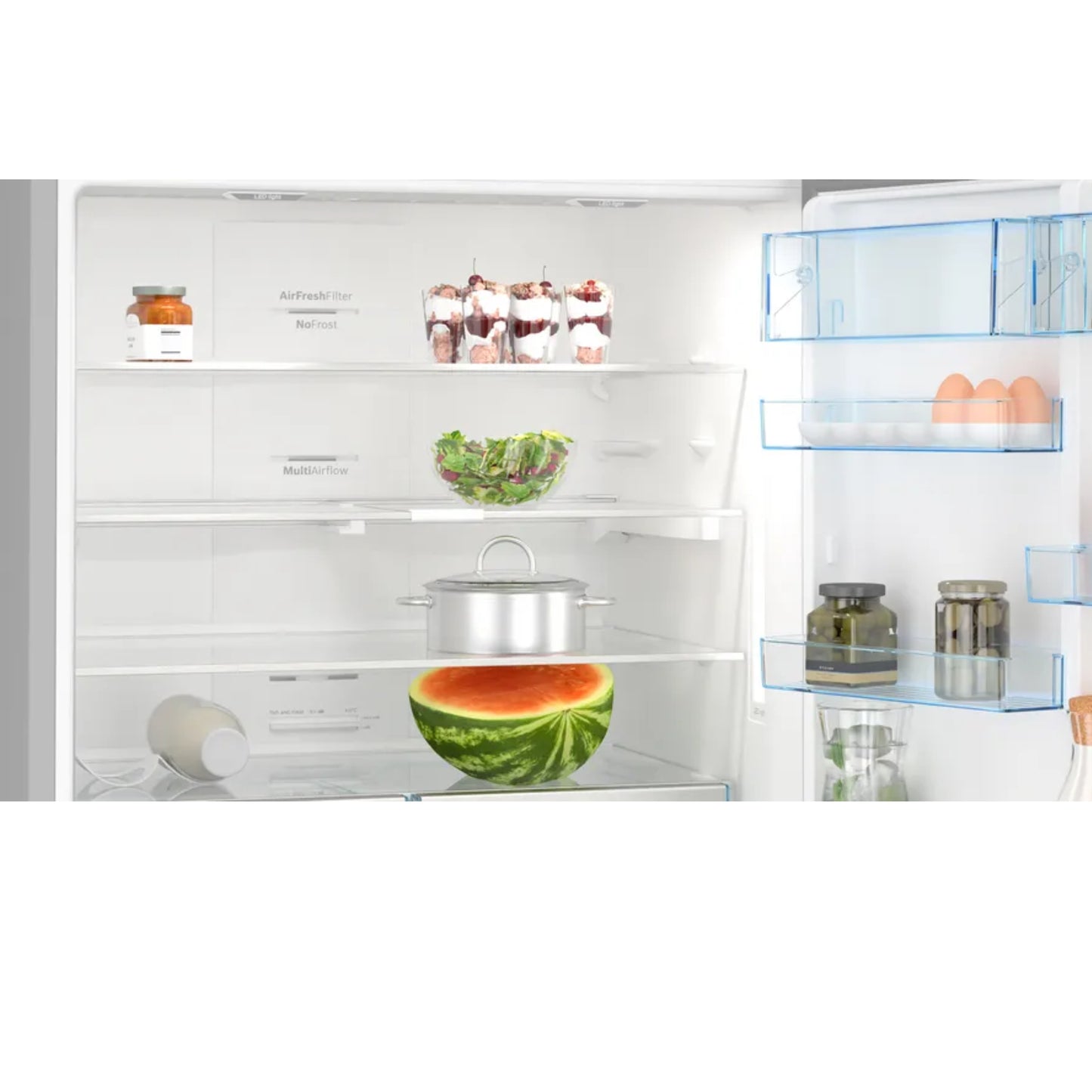 Bosch Serie 4 619l Combi Fridge/Freezer - KGN86CI30Z - Inox Silver
