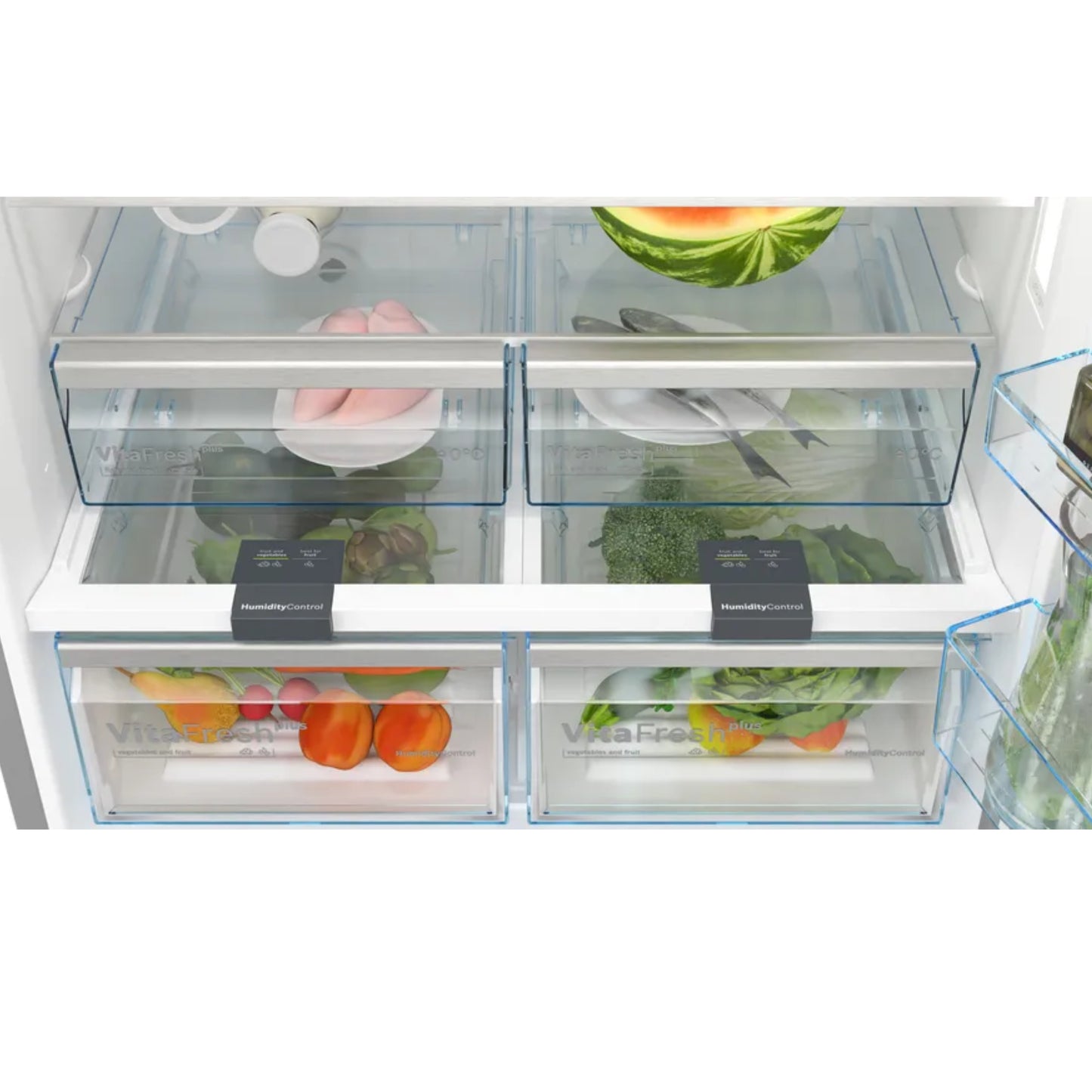 Bosch Serie 4 619l Combi Fridge/Freezer - KGN86CI30Z - Inox Silver
