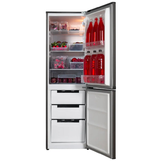 KIC 239L Combi Fridge/Freezer - Metallic - KBF525ME