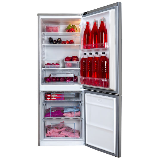 KIC 276L Combi Fridge/Freezer - Metallic - KBF631ME