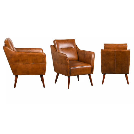 Leather Arm Occasional Chair - KV358