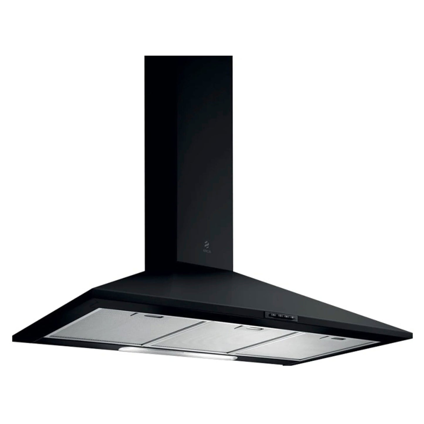 Elica 90cm Pyramid Style Cooker Hood - Black - 10/MISSY90BLK