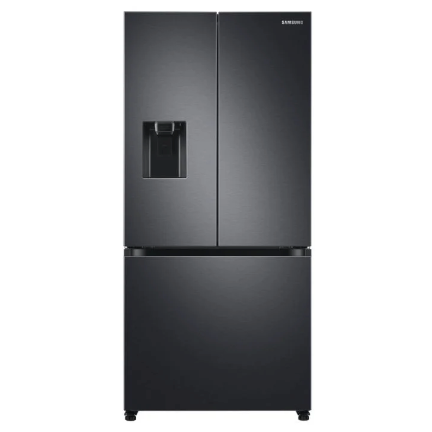 Samsung 470L French Door Side by Side Fridge/Freezer - Gentle Black - RF49A5202B1